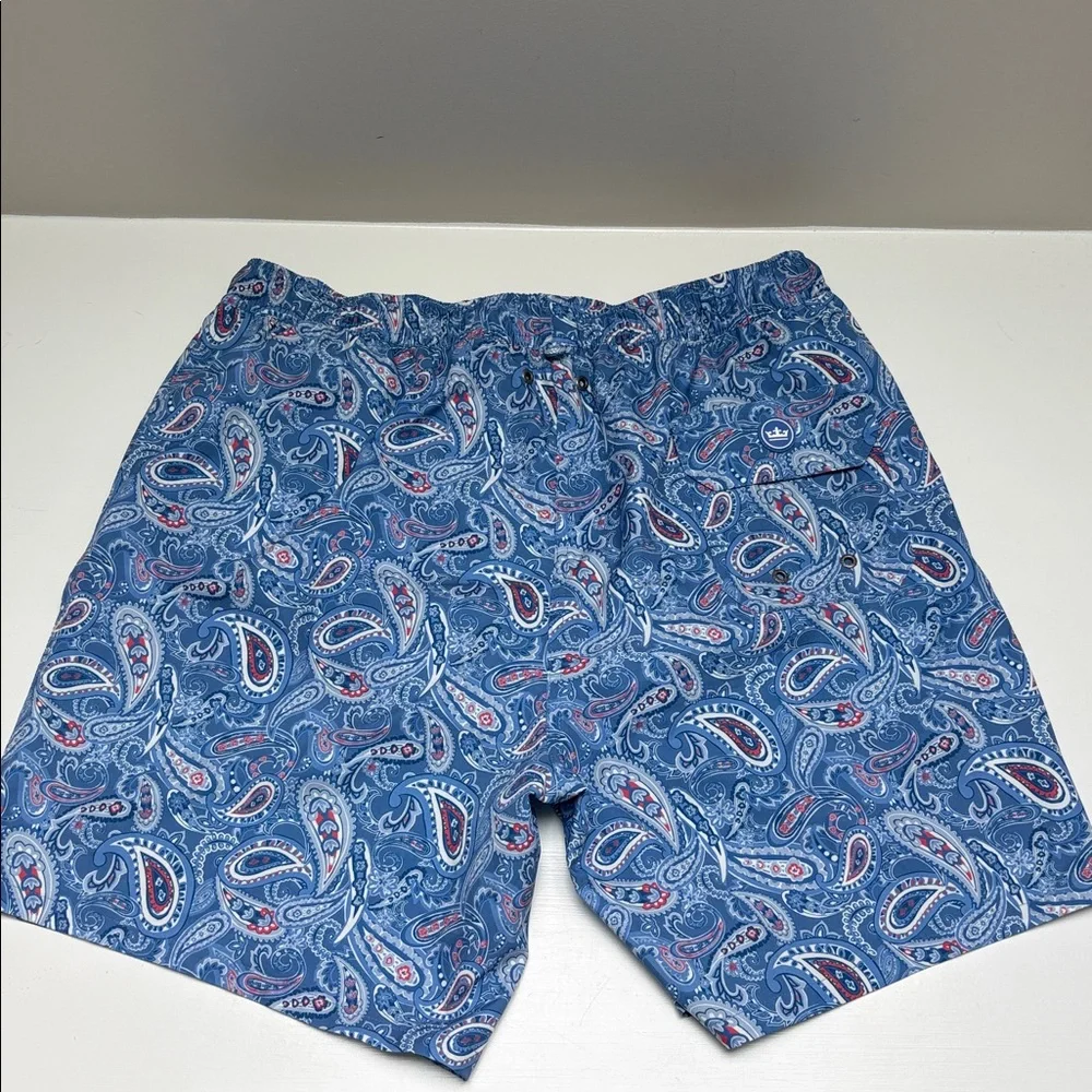 Peter Millar Men's Swim Trunks Light Blues Large EUC - Picture 2 of 5